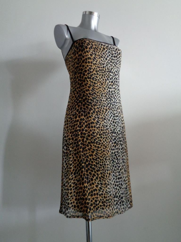 Dolce & Gabbana leopard dress IT44-NL38 origineel, Maat 38/40 (M), Dolce & Gabbana, Overige kleuren, Verzenden