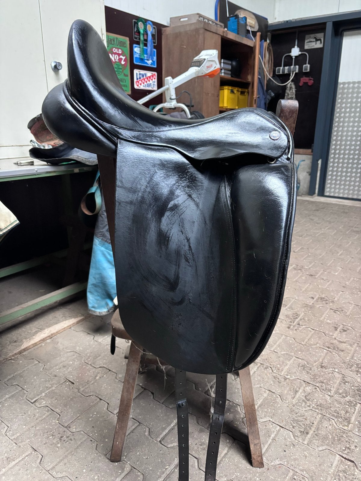 Arno Brandt zadel wijde boom 18 inch, Gebruikt, Dressuur, Wijd, Overige merken