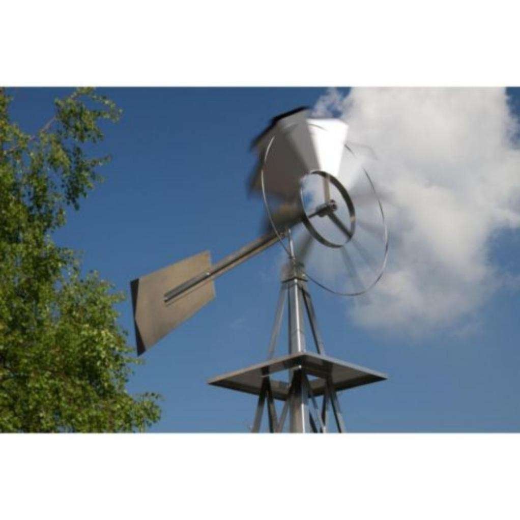 Uniek Grote USA-Design Windmolen Kogelgelagerd! 2.50m Zilver, Ophalen of Verzenden, Nieuw
