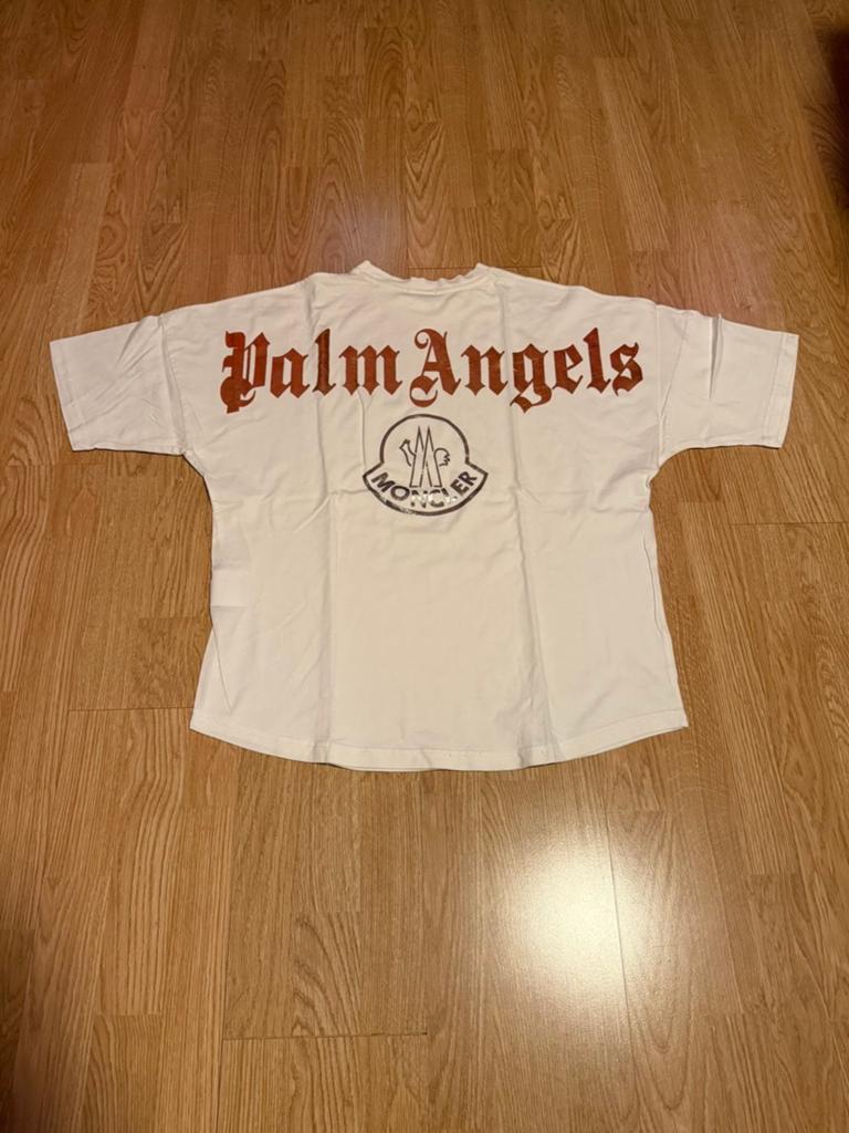 Palm Angels x Moncler, Kleding | Heren, Ophalen of Verzenden, Gedragen, Maat 48/50 (M), Wit