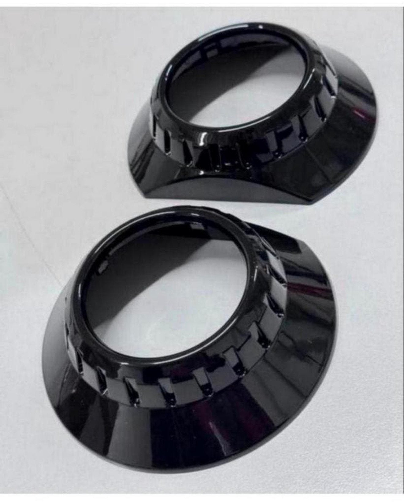 2x E46-R Zwarte 2,5-3" SHROUDS Xenon lens PROJECTOR bmw E46, Ophalen of Verzenden, B, H, H