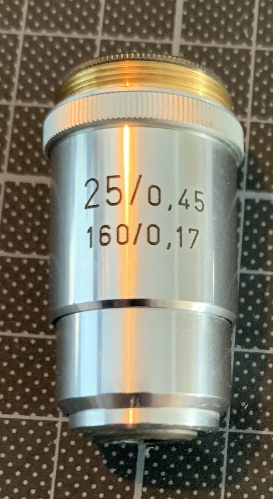 microscoopobjectief, Audio, Tv en Foto, Ophalen of Verzenden, Gebruikt, Minder dan 400x, Onderdelen of Toebehoren
