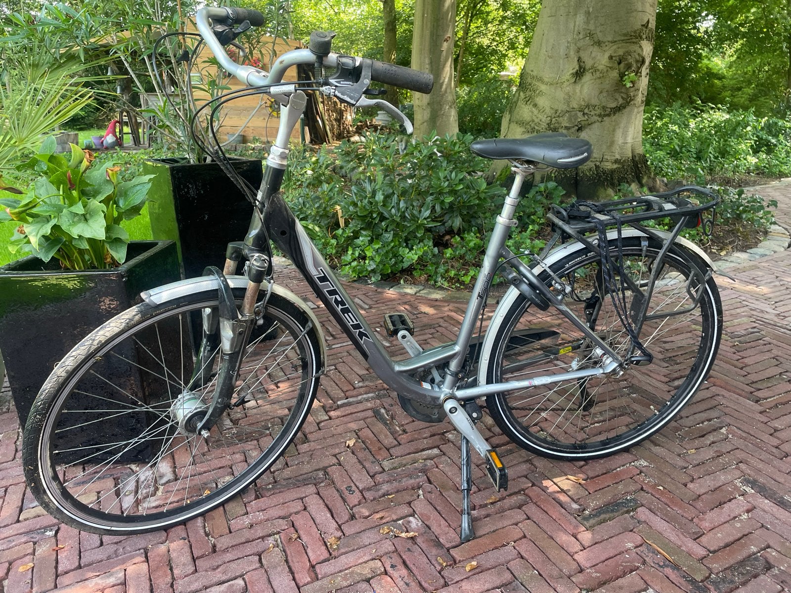 Trek Navigator T500 Damesfiets., Gebruikt, Velgrem, Versnellingen, 50 tot 53 cm