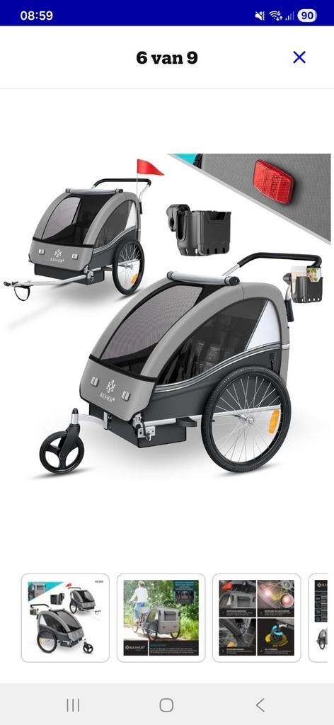 Fietskar kesser, Ophalen, Gebruikt, Kinderkar