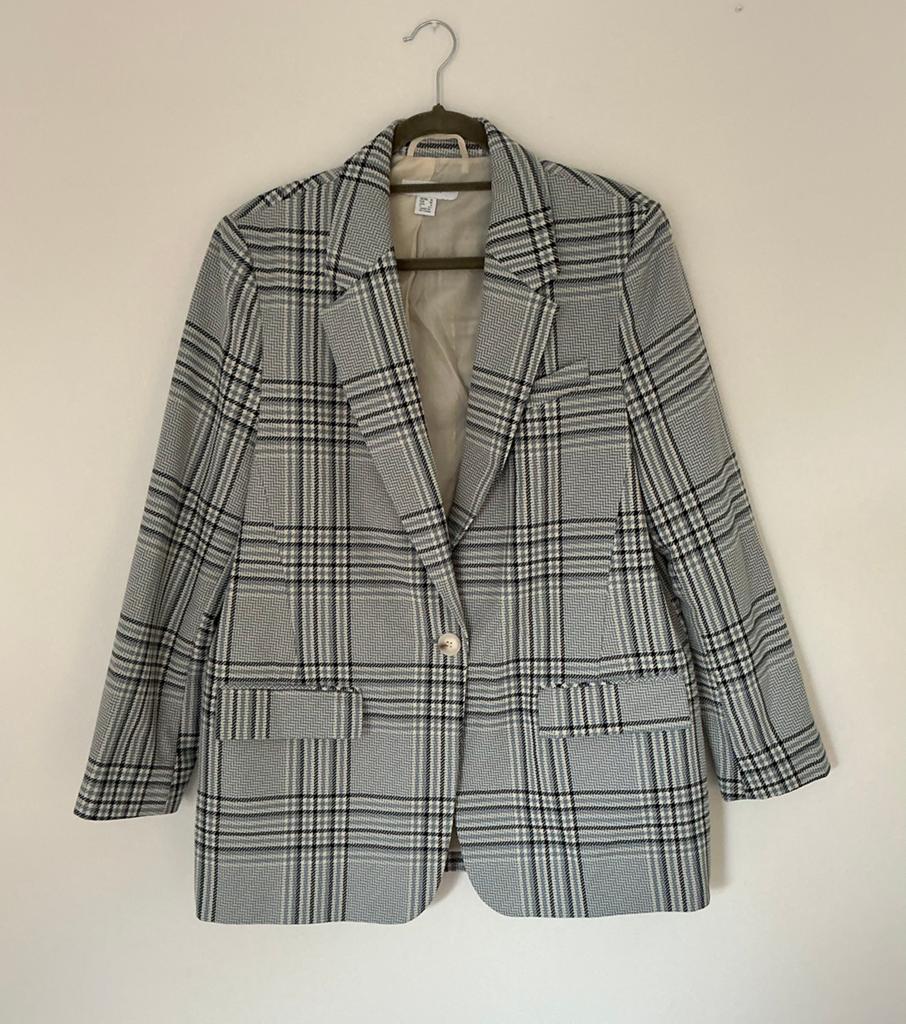 Blazer, dames. Zwart, grijs & wit. Maat M, Maat 38/40 (M), Ophalen of Verzenden, Zo goed als nieuw, Jasje