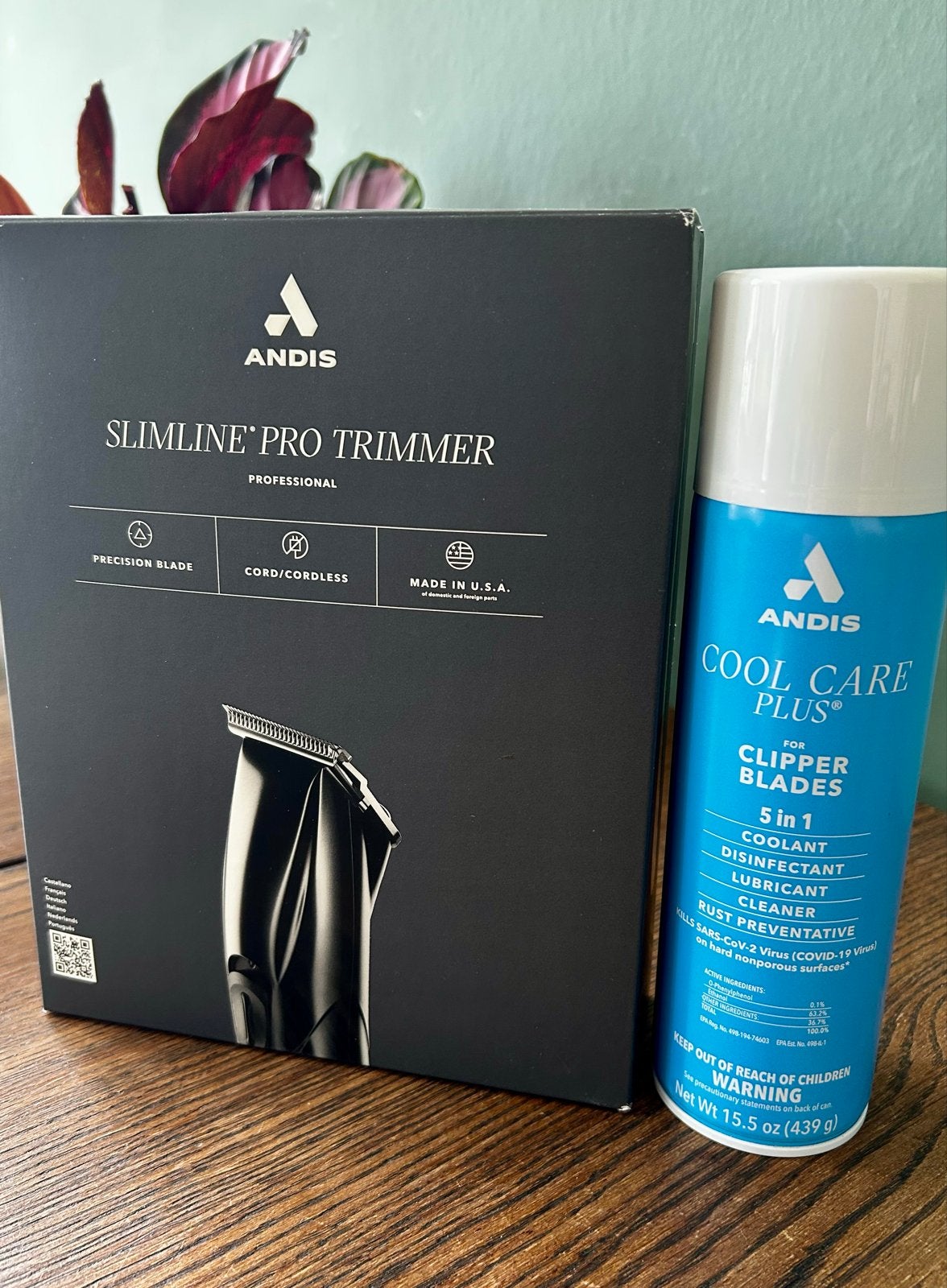 Andis Slimline Pro Trimmer + nieuw Andis Spray, Ophalen of Verzenden, Nieuw, Scheren en Epileren