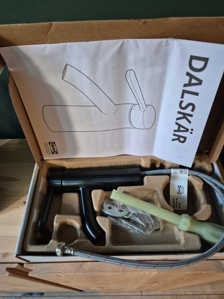 IKEA Dalskär zwarte kraan (nieuw, zonder afvoerputje), Ophalen of Verzenden, Nieuw, Kraan