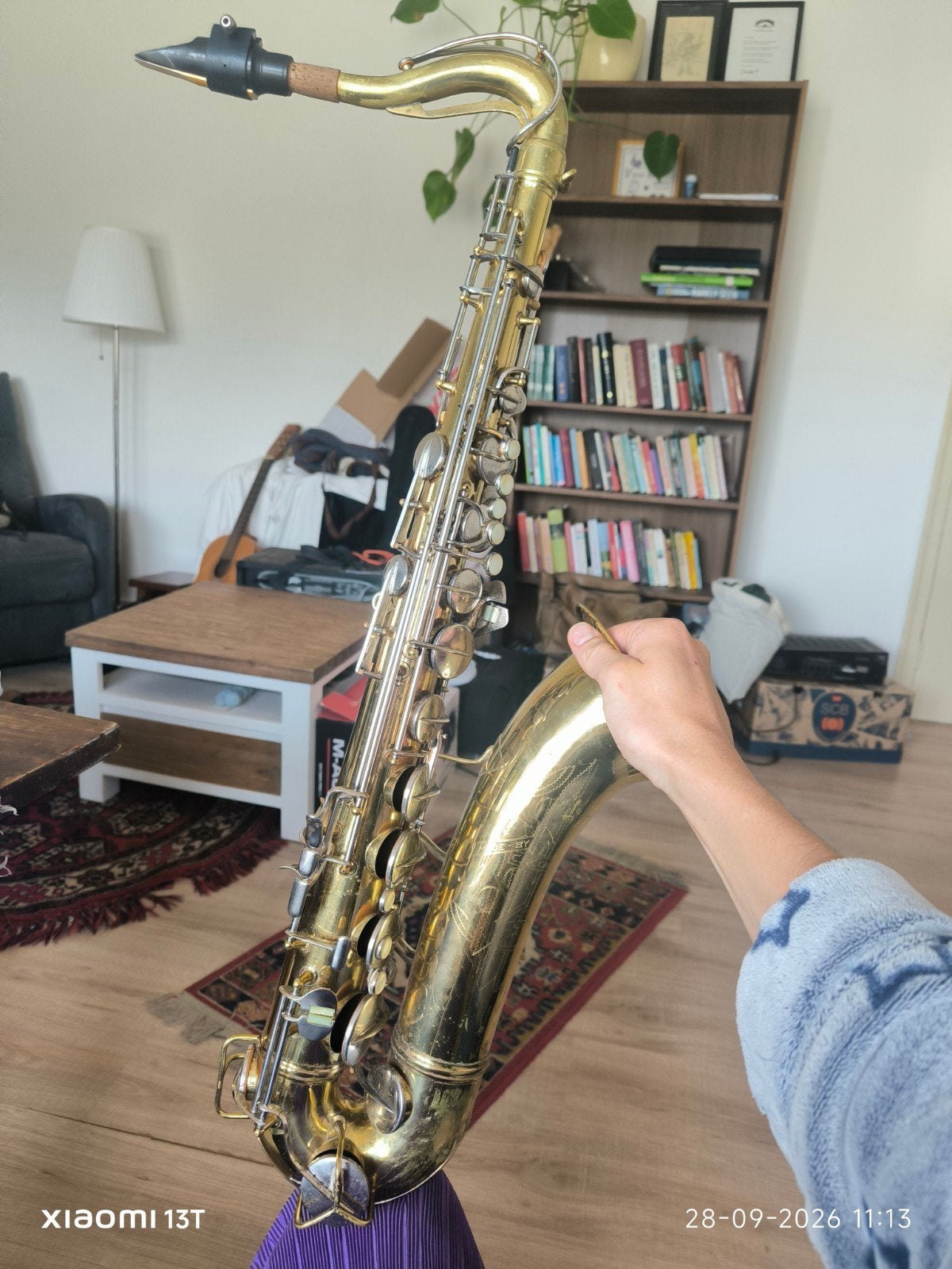 Conn 10M Naked Lady Tenorsaxofoon uit 1957, Muziek en Instrumenten, Ophalen, Gebruikt, Tenor, Met koffer