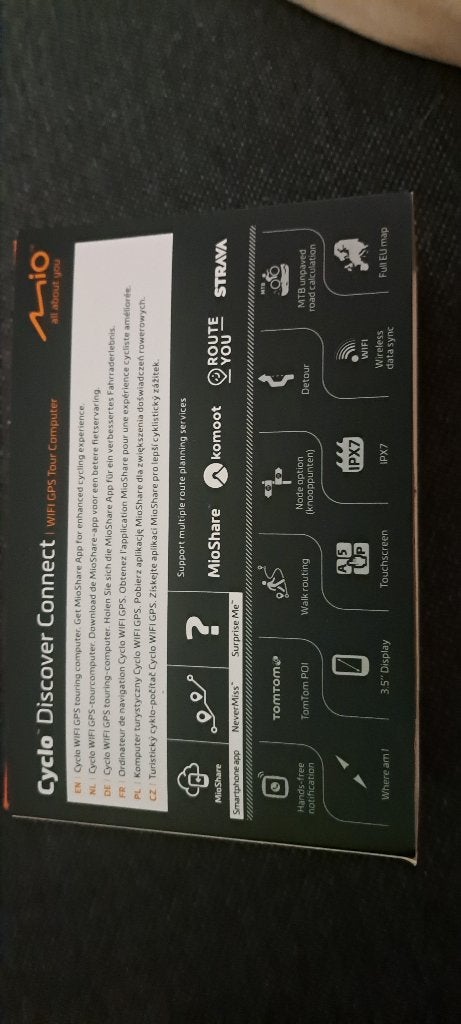 Cyclo WIFI GPS tourcomputer voor de fiets, Fietsen en Brommers, Fietsaccessoires | Fietscomputers, Ophalen of Verzenden, GPS, Nieuw