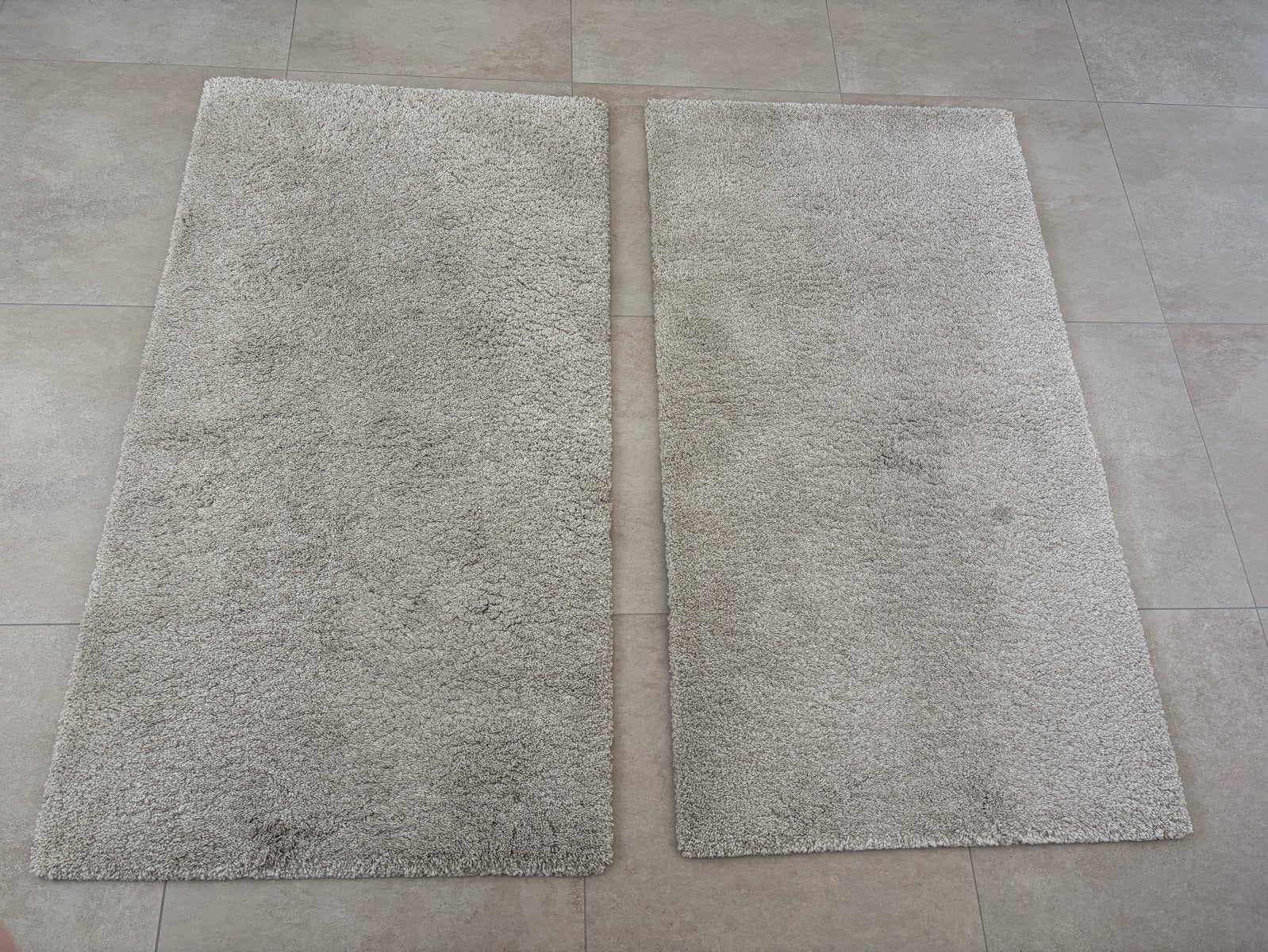 2x IKEA ÅDUM Vloerkleed - Ecru - 80x150 cm, Huis en Inrichting, Stoffering | Tapijten en Kleden, Ophalen, Gebruikt, 100 tot 150 cm