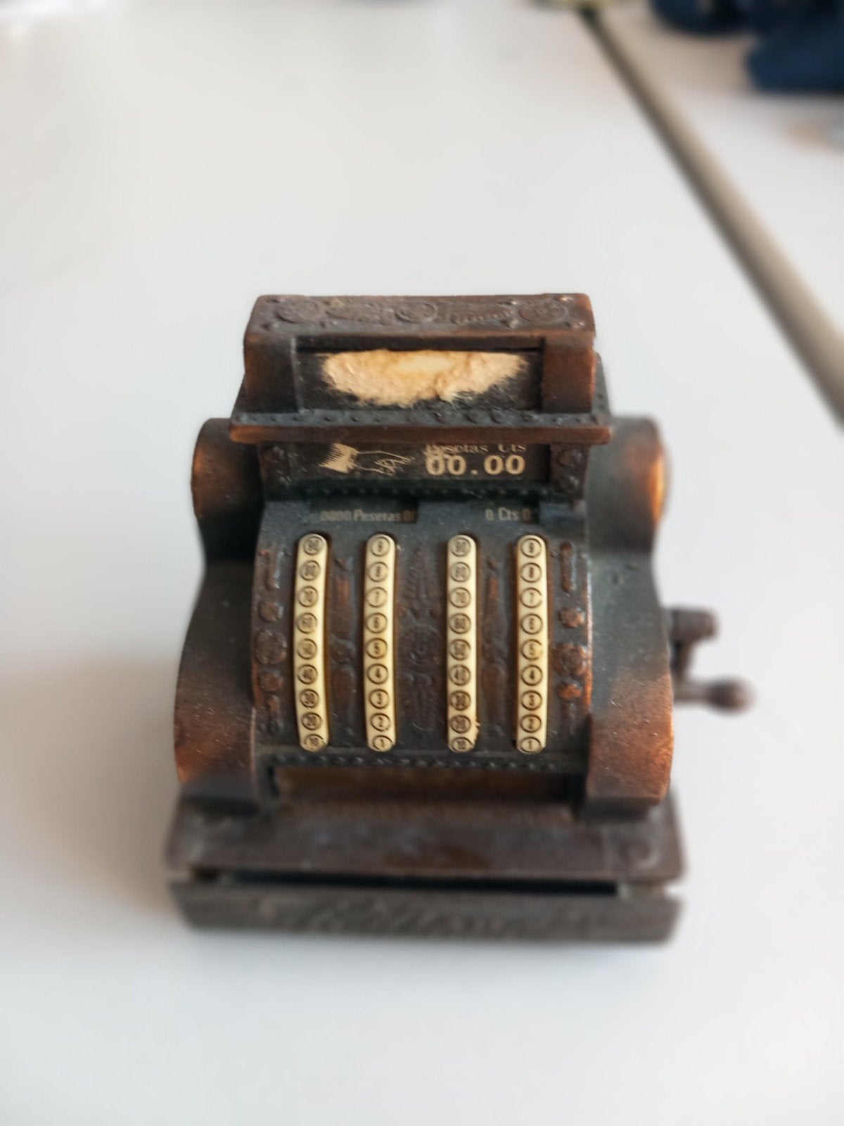 Vintage Spaanse Peseta Kassa puntenslijper - Decoratief, Ophalen of Verzenden