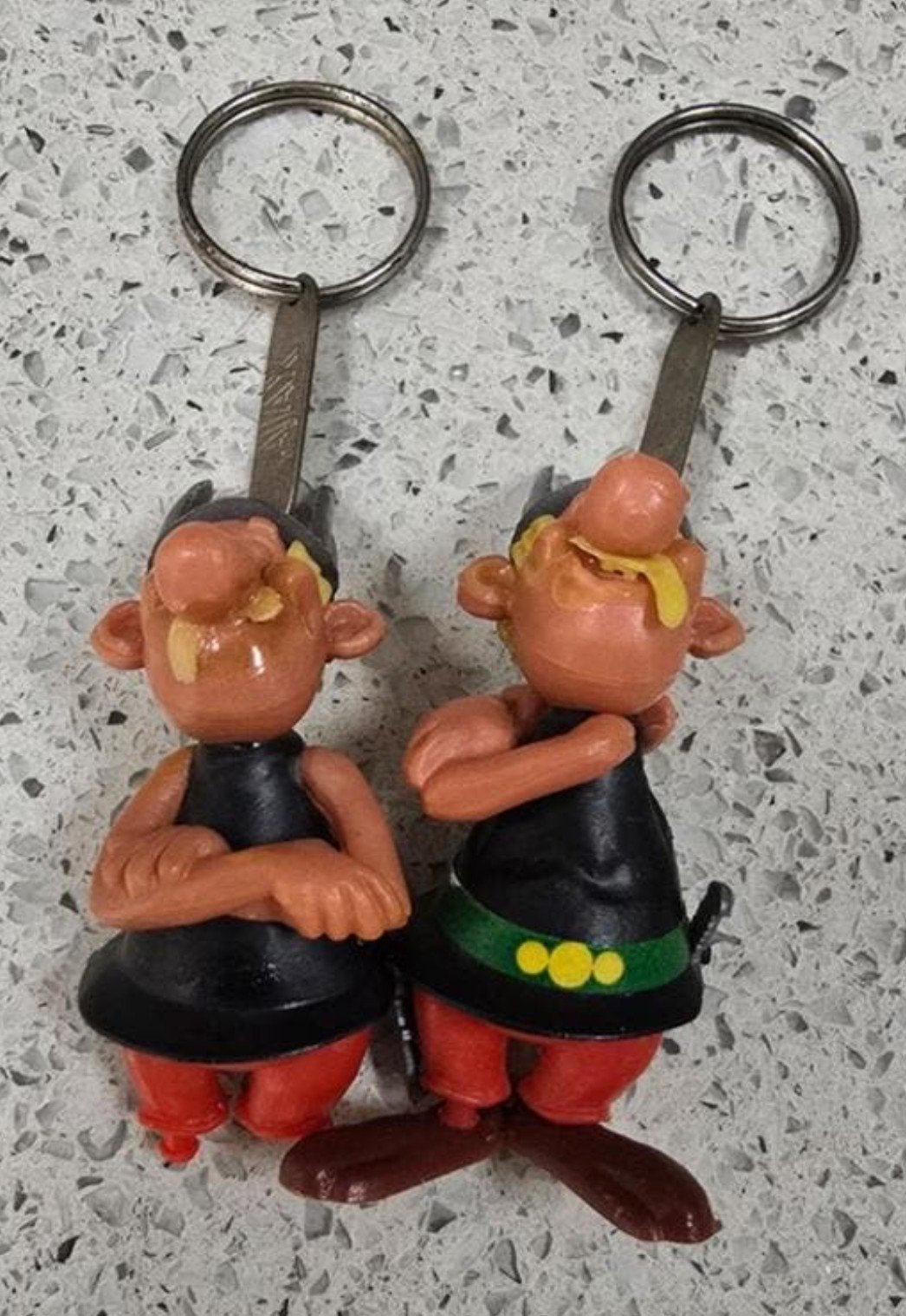 Vintage Asterix en Obelix sleutelhangers - Ajax, Verzenden, Gebruikt