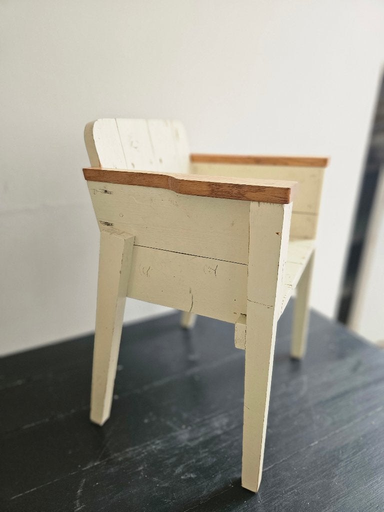 Piet Hein Eek stoel kind, Ophalen, Gebruikt, Wit, Eén