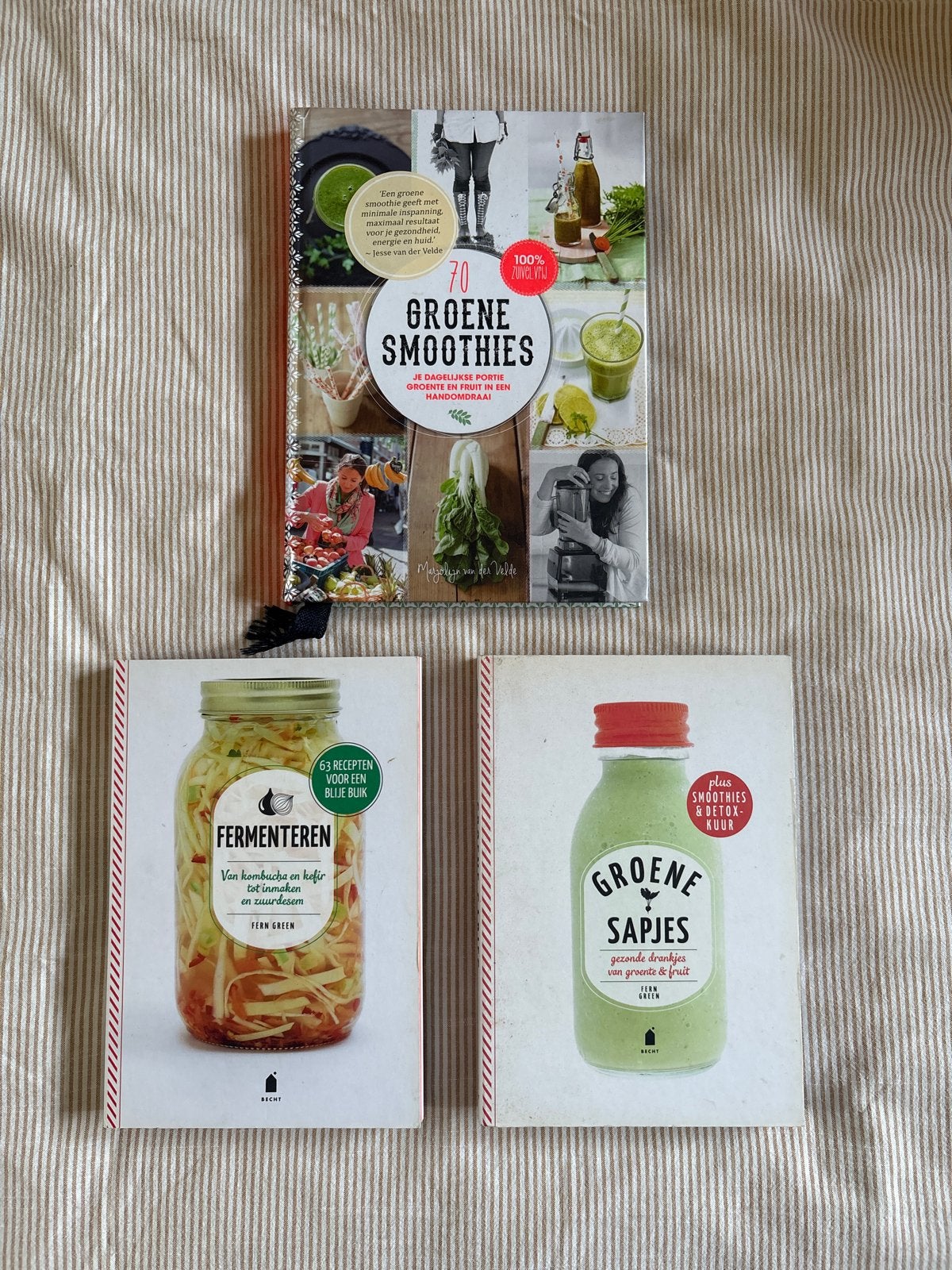 Kookboeken: Groene Smoothies, Groene Sapjes, Fermenteren, Boeken, Overige typen, Ophalen of Verzenden, Zo goed als nieuw, Gezond koken