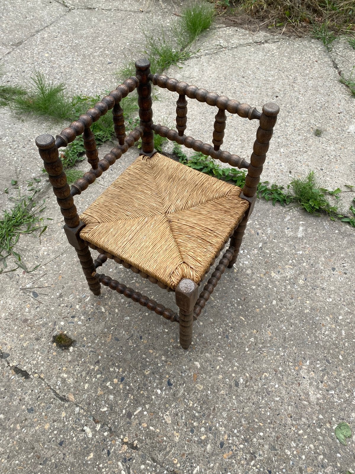Antieke Driehoekstoel, Antiek en Kunst, Antiek | Meubels | Stoelen en Banken, Ophalen