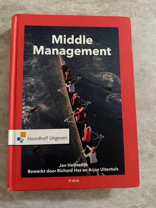 Middle Management schoolboek, Boeken, Ophalen, Overige vakken, Zo goed als nieuw, Noordhoff Uitgevers