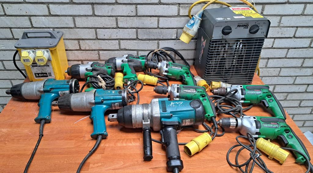 Partij 110V gereedschap met transformator, Ophalen, Boormachine