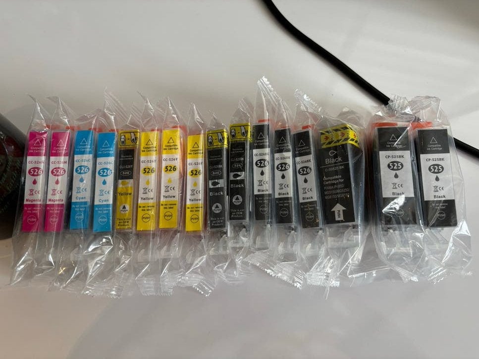 Nieuwe Canon 525/526 inktpatronen - Complete sets, Ophalen of Verzenden, Nieuw, Cartridge