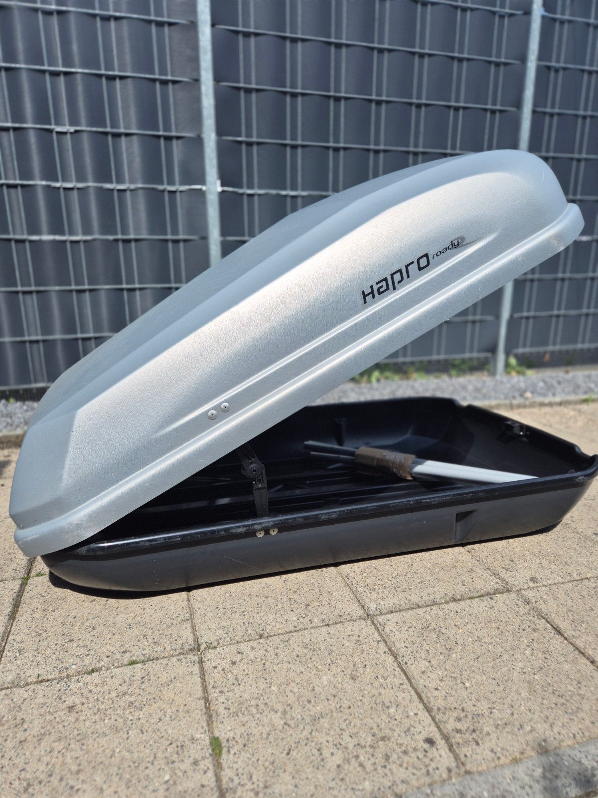 Hapro Dakkoffer met Thule Dakdragers voor Open Rai, Ophalen of Verzenden, Gebruikt
