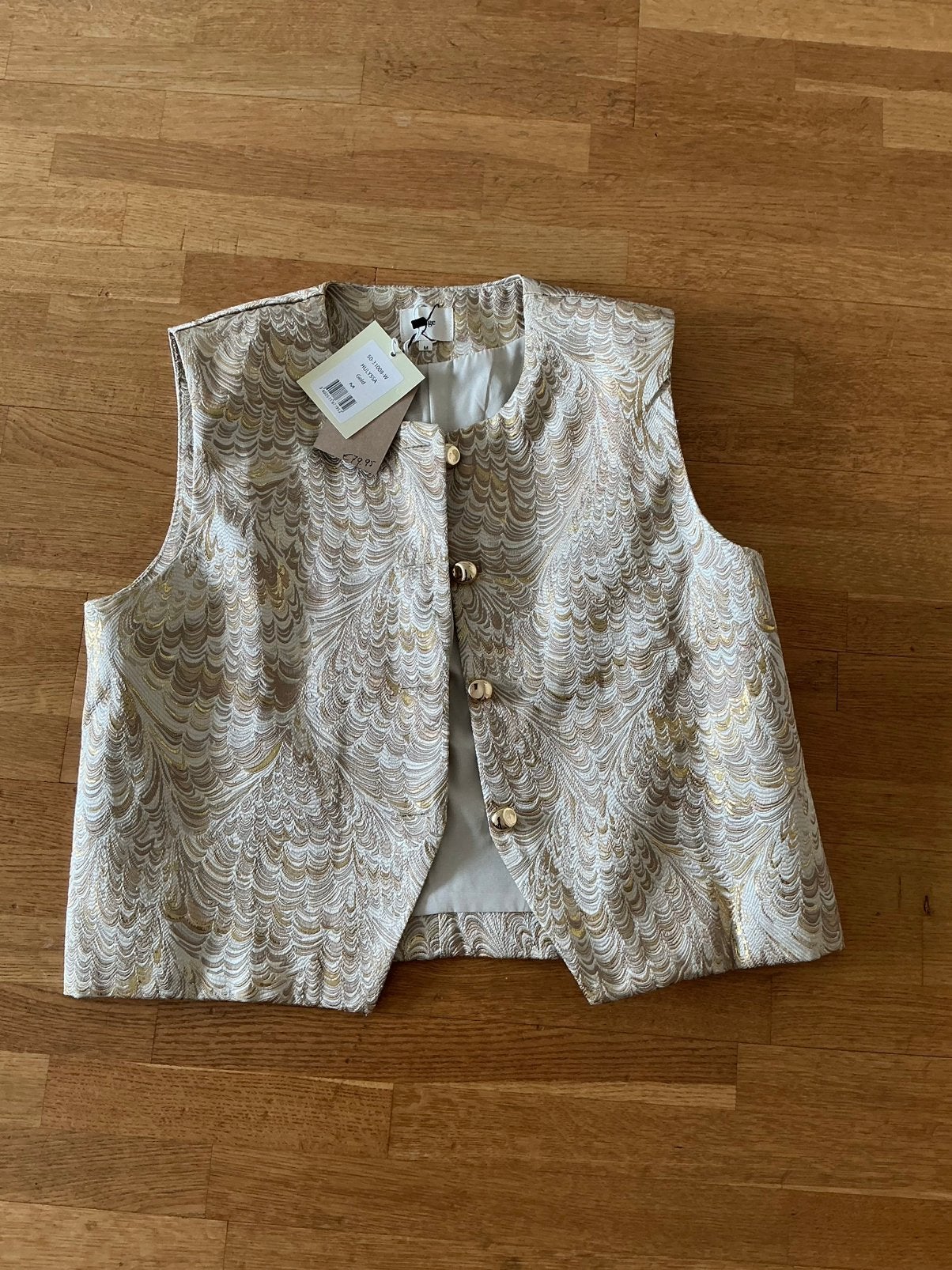 An’ge gilet, goudkleurig, nieuw, maat M, Kleding | Dames, Verzenden, Nieuw