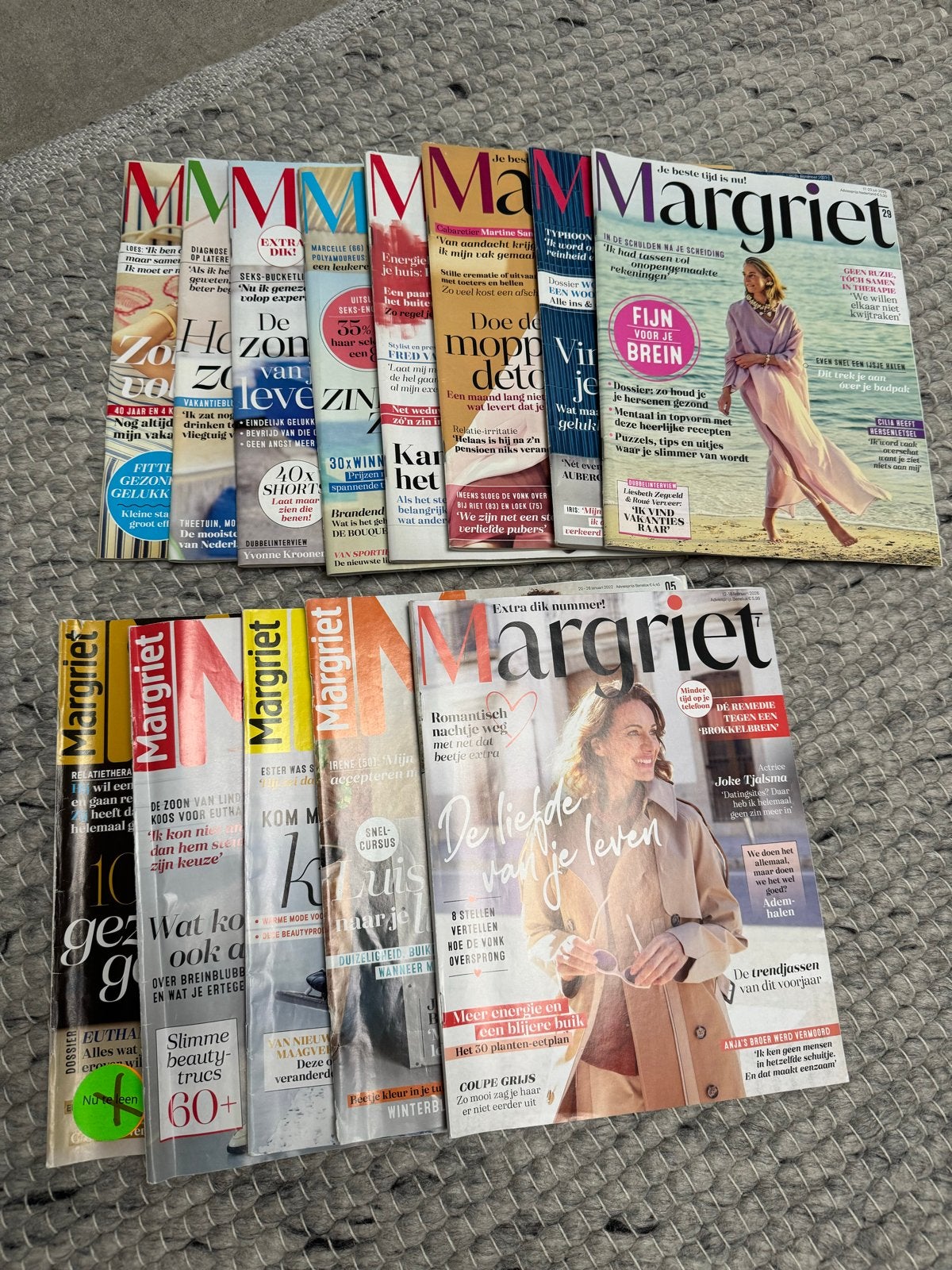13 Margriet magazines uit diverse jaargangen, Ophalen of Verzenden, Zo goed als nieuw, Damesbladen