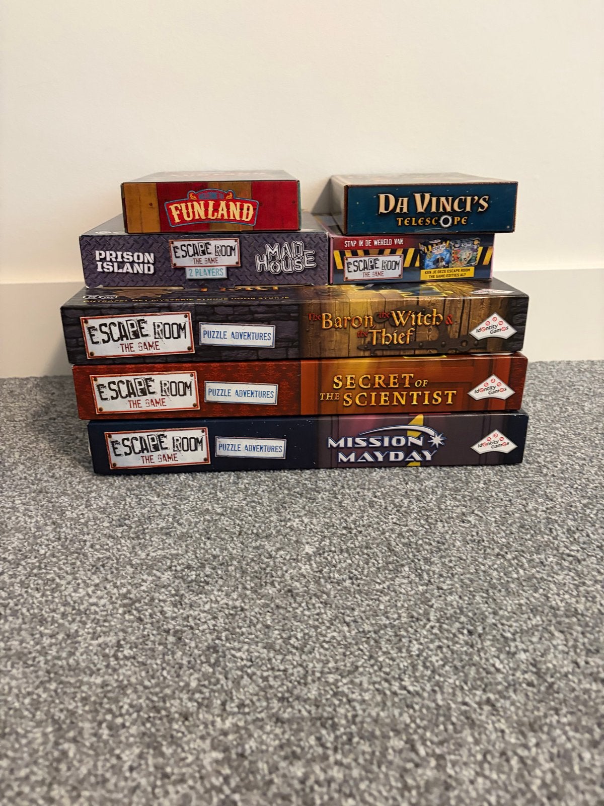 Diverse escape room spellen - Meerdere titels beschikbaar, Drie of vier spelers, Ophalen, Gebruikt