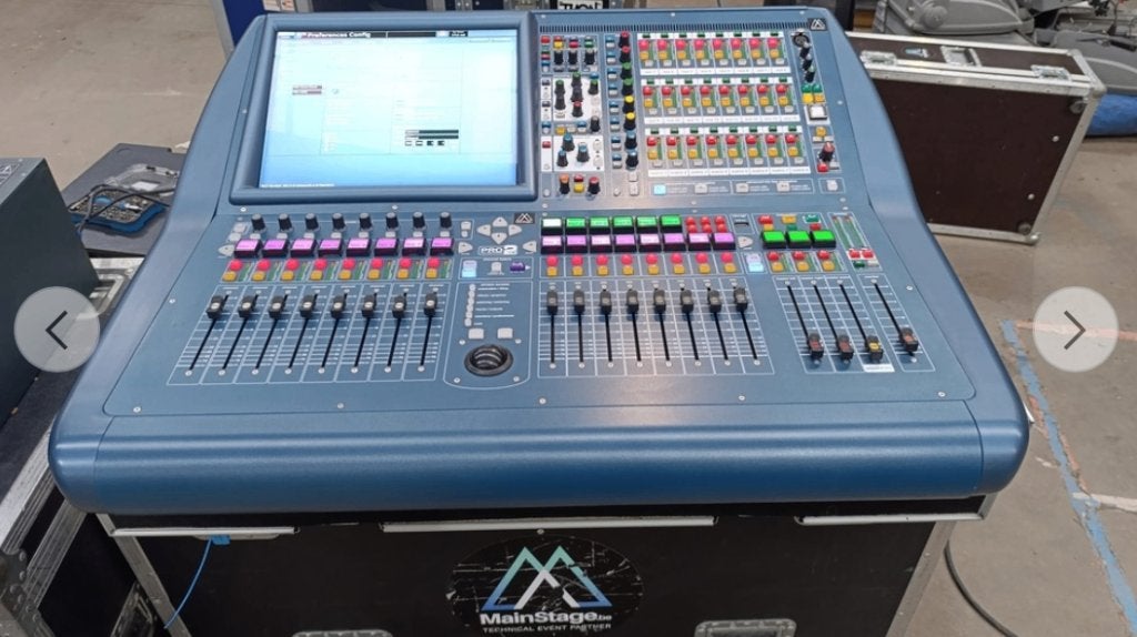 MIDAS Pro 2C + Flightcase + DL251, Muziek en Instrumenten, Ophalen of Verzenden, Gebruikt, 20 kanalen of meer, Microfooningang