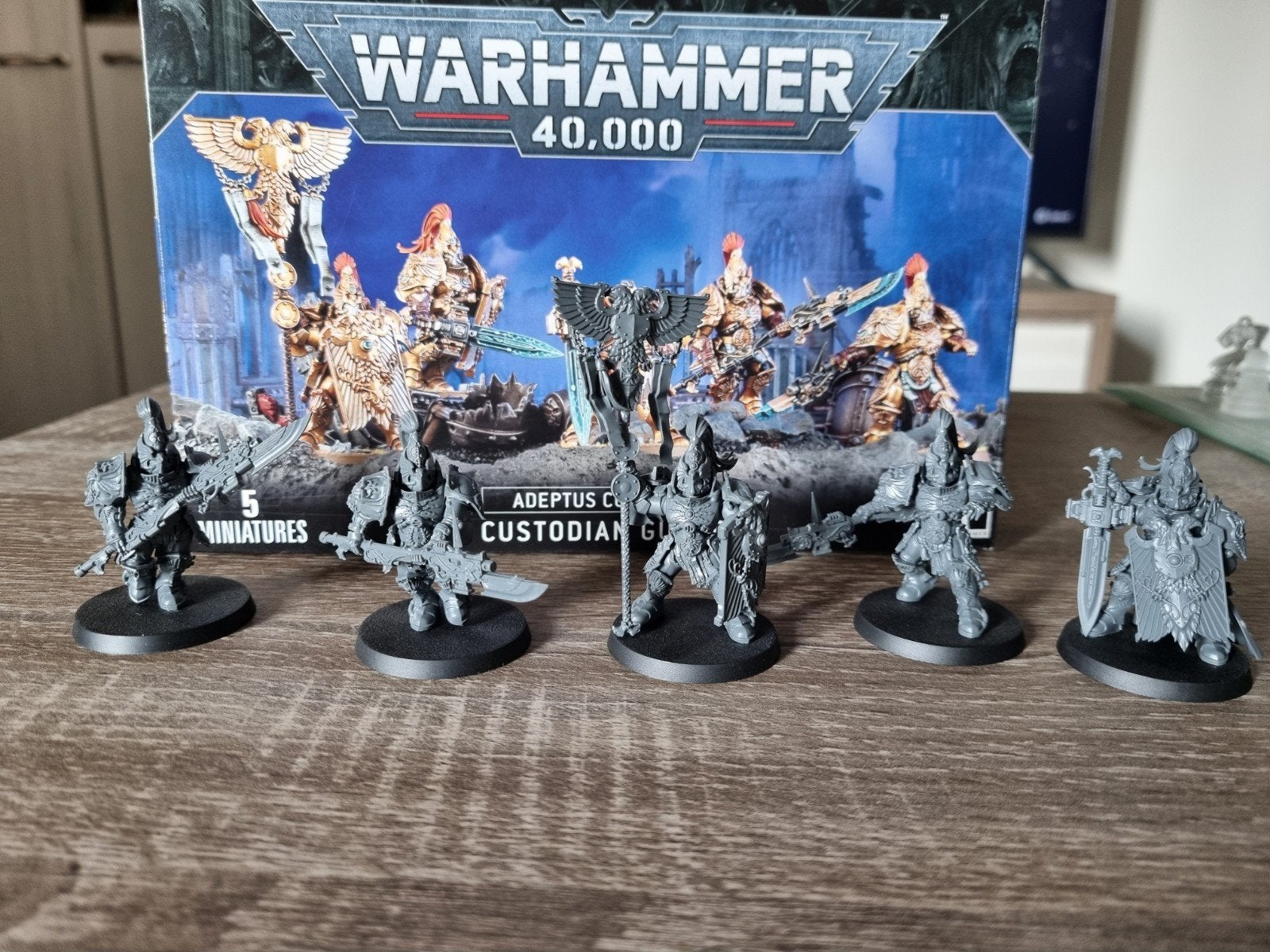 Warhammer 40.000 Custodian Guard, Met verf, Figuurtje(s), Nieuw, Ophalen of Verzenden