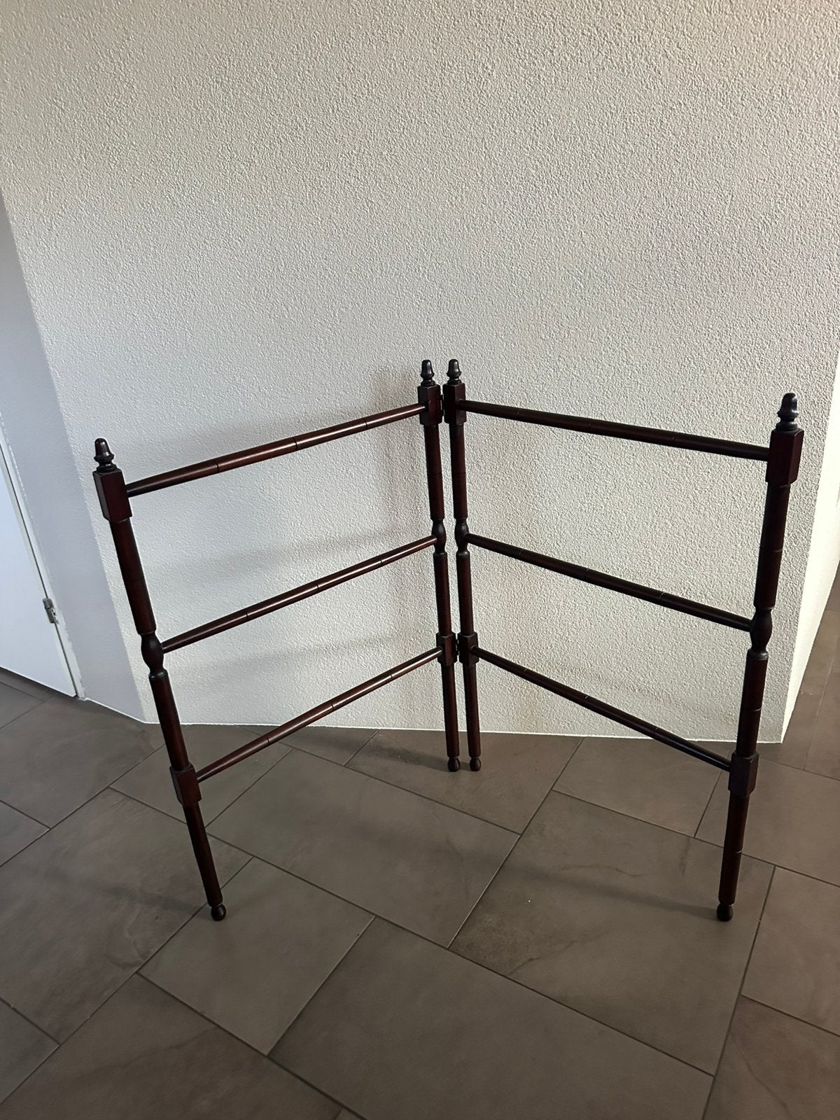Vintage wasrek bruin, Ophalen, Zo goed als nieuw, Wasrek