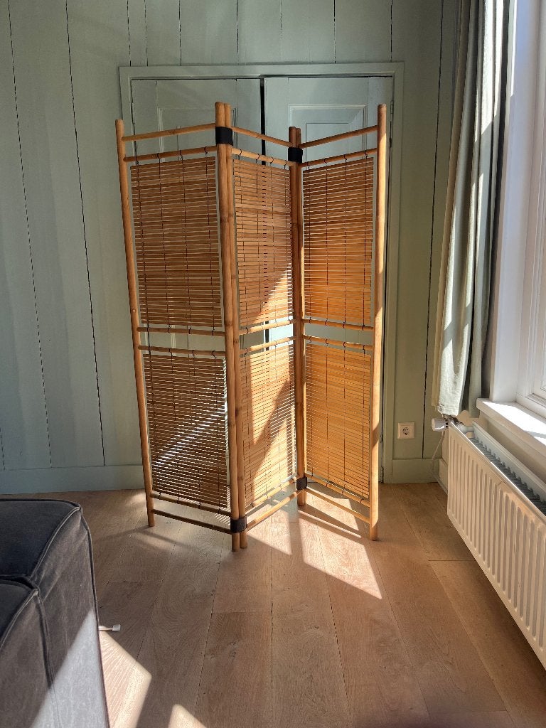 Kamerscherm bamboe, Ophalen, Gebruikt