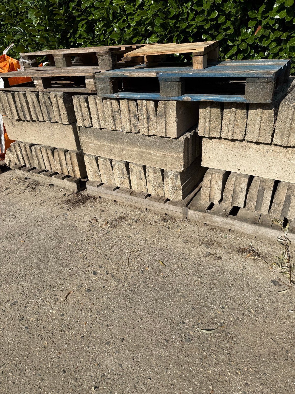 Betonnen B-keus betonbanden 60 stuks, Ophalen, Gebruikt, 10 m² of meer, Beton