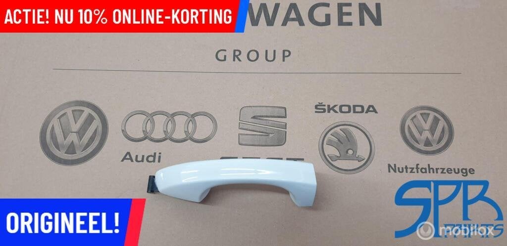 GOLF 7 LC9A RECHTS Deurgreep Rechtsvoor Rechtsachter GREEP, Volkswagen, Nieuw, Ophalen of Verzenden, Volkswagen