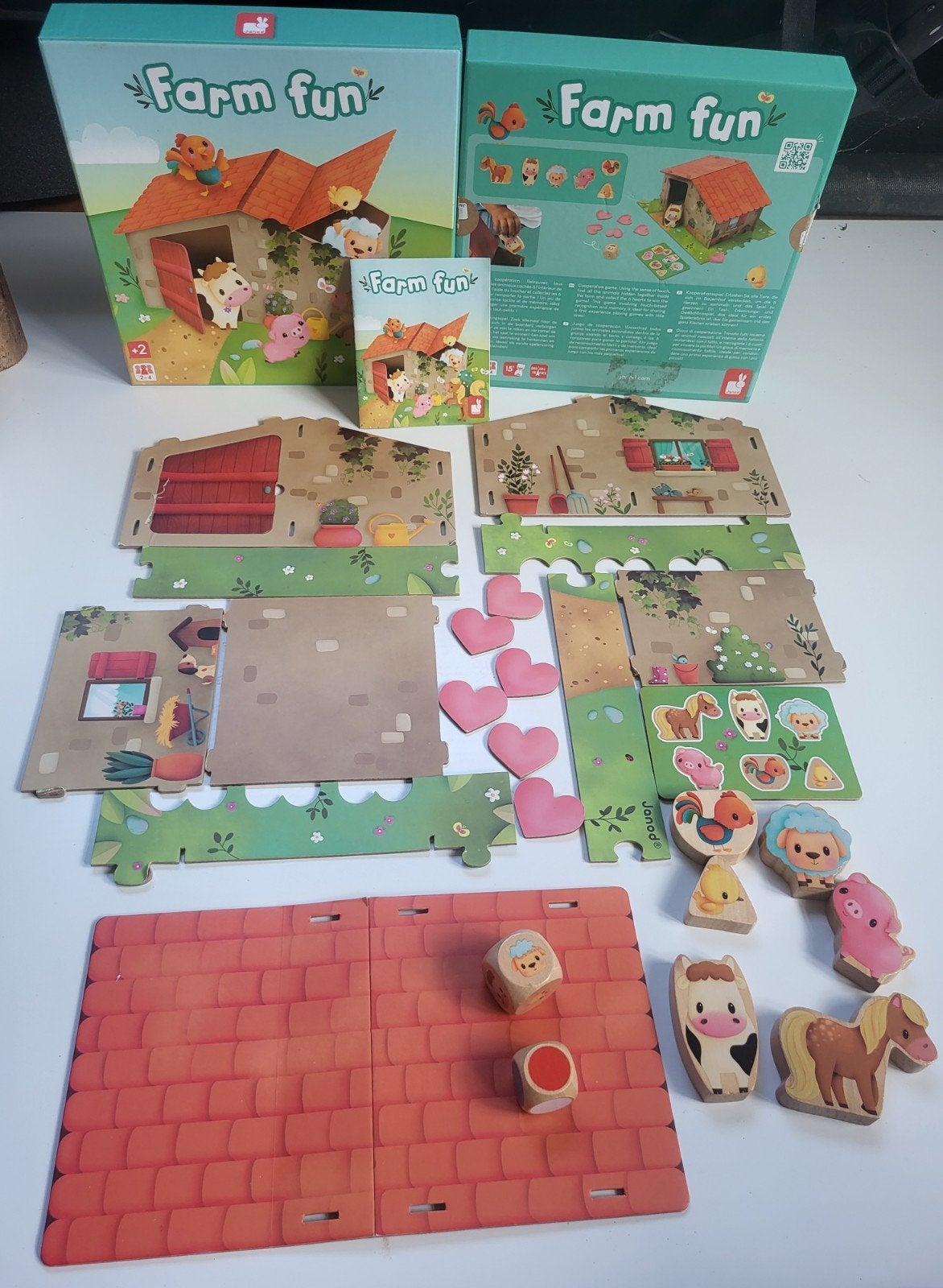 Farm Fun (Op de Boerderij) van het merk Janod., Een of twee spelers, Ophalen of Verzenden, Gebruikt