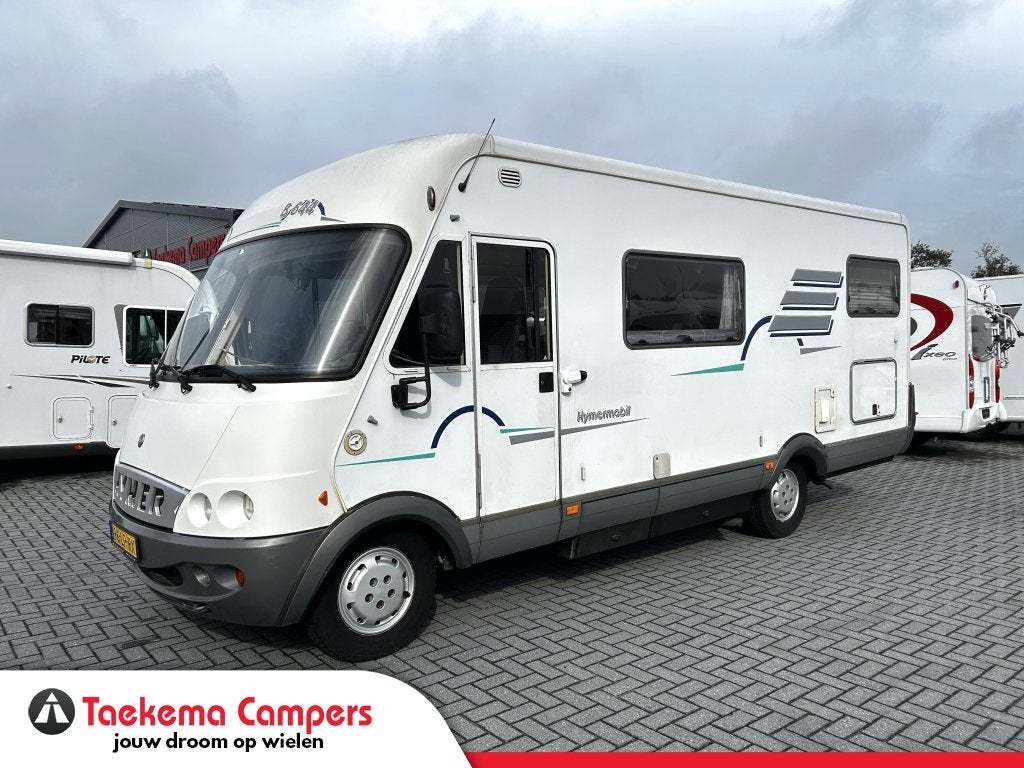 Hymer B644 Dwarsbed/hefbed/Xl-garage/2003/INRUILKOOPJE, Caravans en Kamperen, Campers, Integraal, Fiat, 6 tot 7 meter, Bedrijf