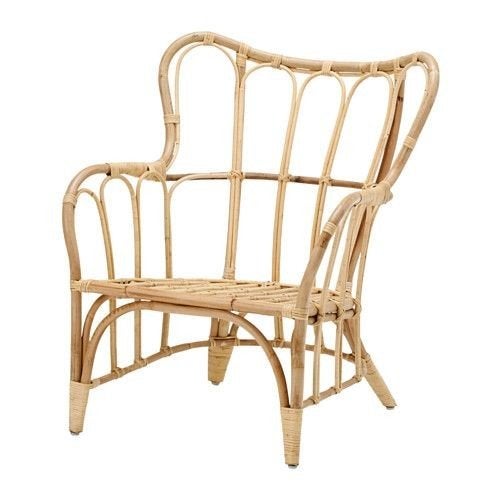 Ikea Mastholmen Rotan Fauteuil - Vintage Ibiza/Retro Stijl, Ophalen, Overige kleuren, Ibiza, Retro, Vintage, Riet of Rotan