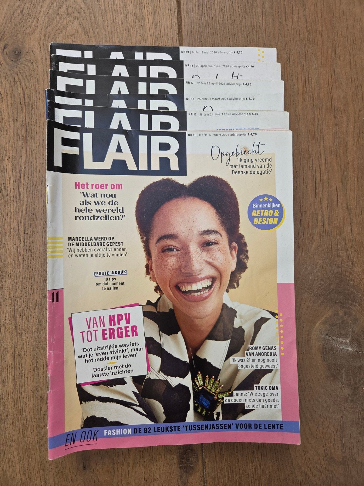 flair tijdschriften 6x, Ophalen of Verzenden, Gelezen