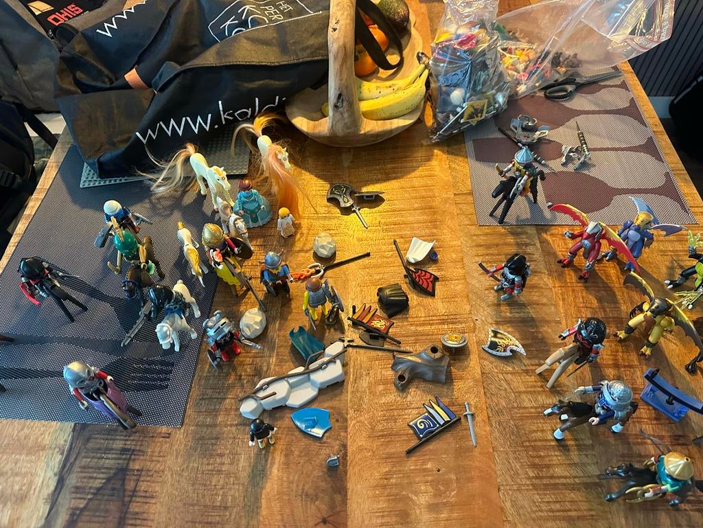 Playmobil ridders, draken en paarden, Ophalen of Verzenden, Gebruikt