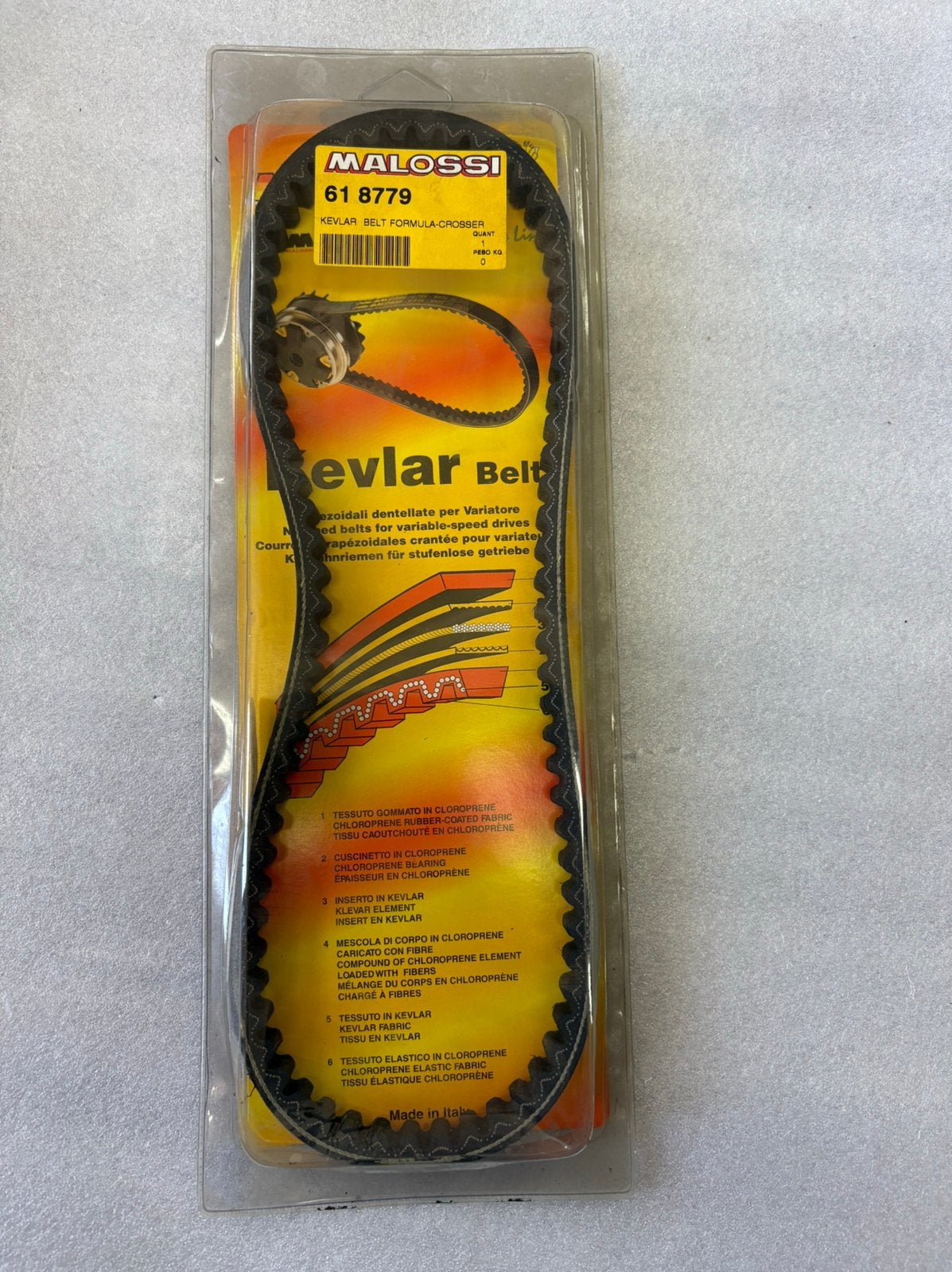 Malossi V-snaar Kevlar Atala/Italjet, Ophalen, Zo goed als nieuw, Overige typen, Overige merken