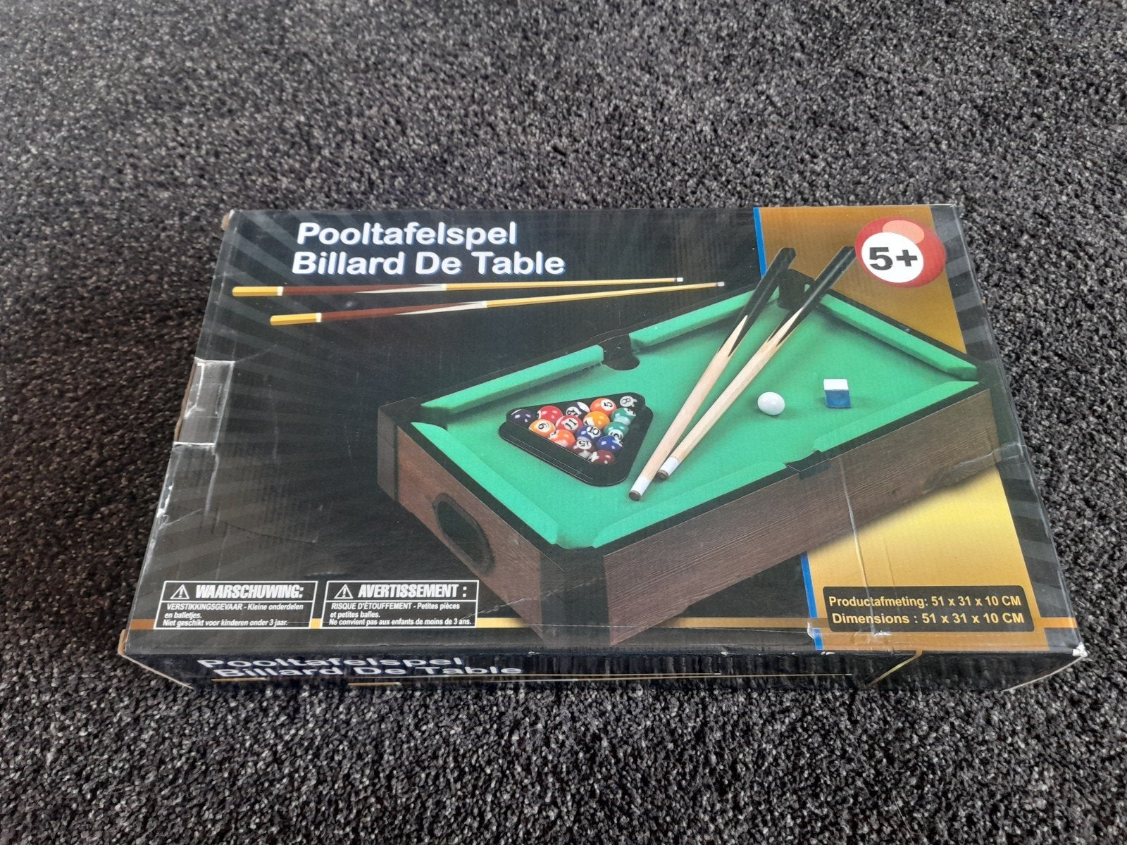 Mini pooltafel, Ophalen of Verzenden, Gebruikt