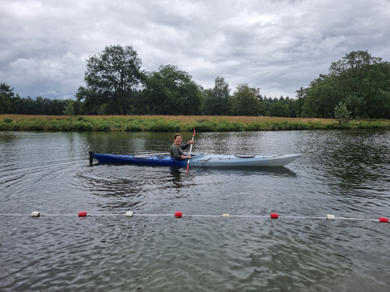 Kajak 5.20 meter, Watersport en Boten, Kano's, Zo goed als nieuw, Kajak, Eén persoon, Met peddels, Ophalen