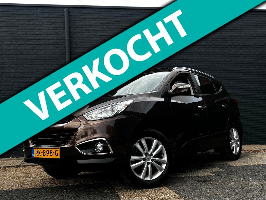 Hyundai Ix35 2.0i i-Catcher | 4WD | Automaat | Panoramadak |, Auto's, Hyundai, Automaat, Gebruikt, Zwart, 4 cilinders
