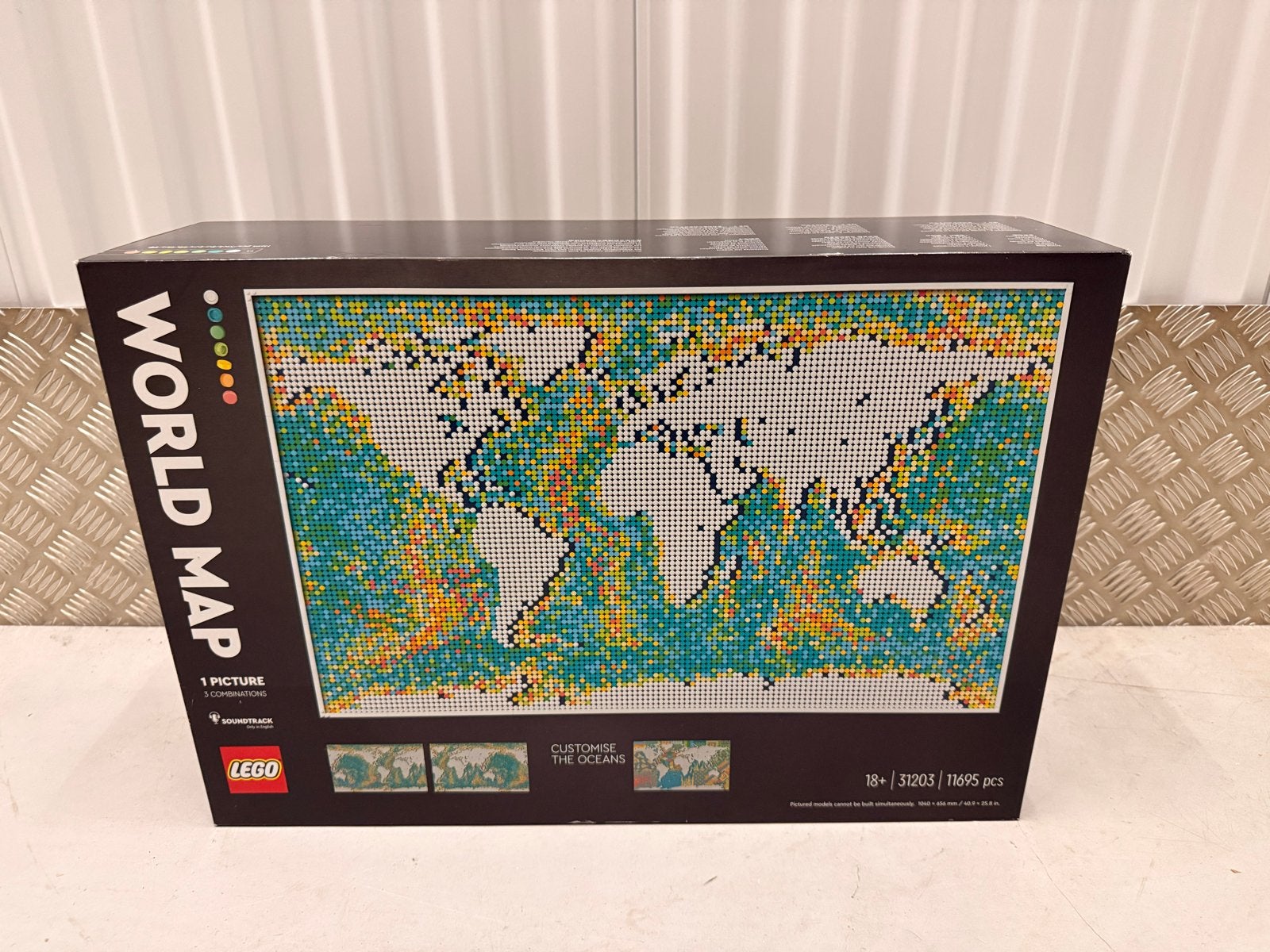 Nieuw en origineel verzegeld LEGO Art Wereldkaart 31203, Lego, Nieuw, Ophalen of Verzenden, Grondplaat
