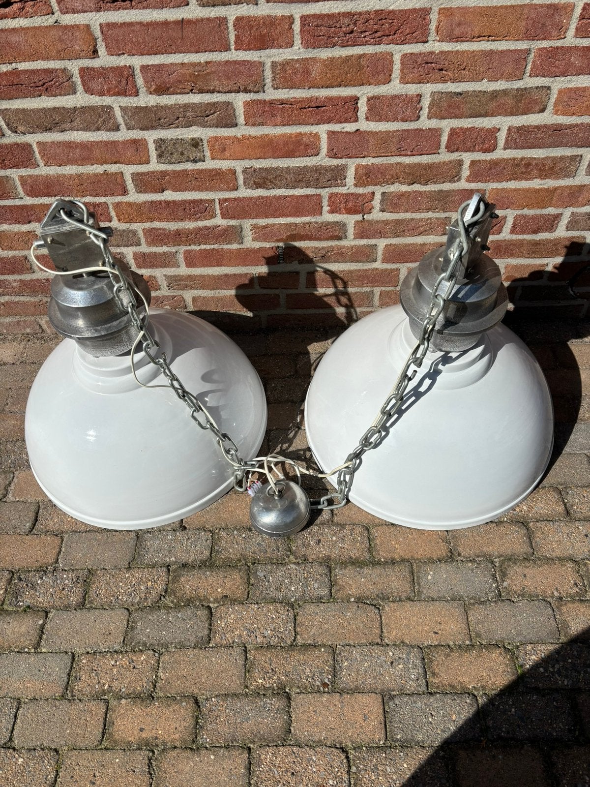 Set industriele plafondlampen, Huis en Inrichting, Ophalen, Zo goed als nieuw