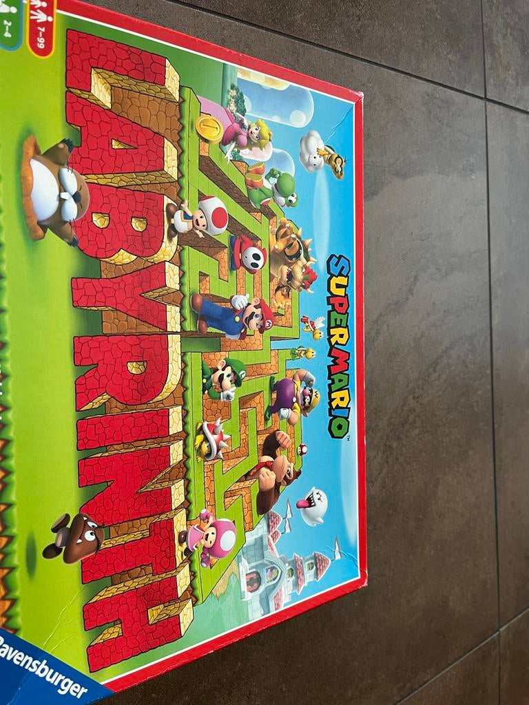Super Mario Labyrinth Bordspel Ravensburger, Drie of vier spelers, Ophalen of Verzenden, Zo goed als nieuw