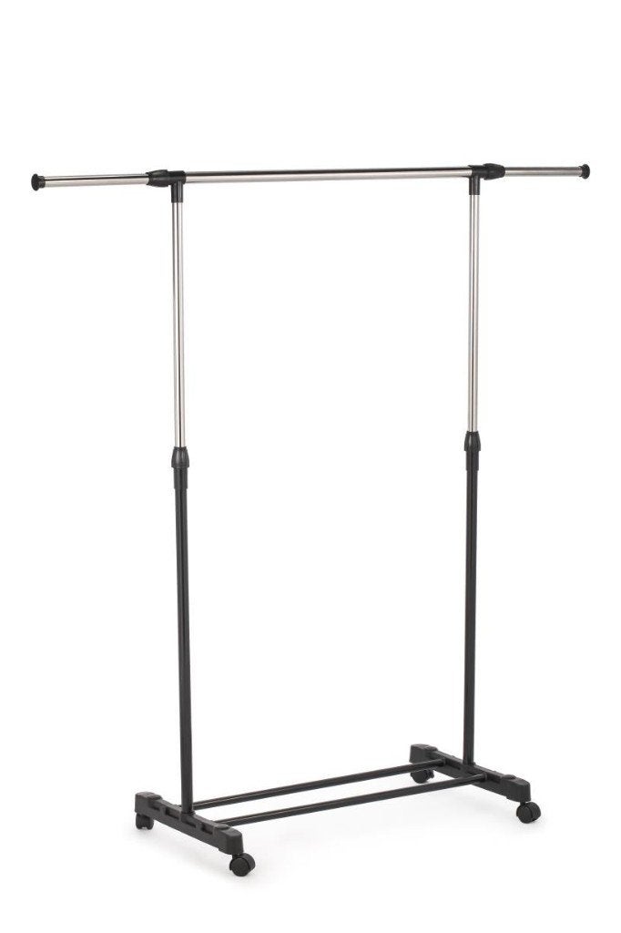 Kledingrek op wielen – uitschuifbaar 89–145 cm – nieuw, Ophalen, Met wielen, Nieuw