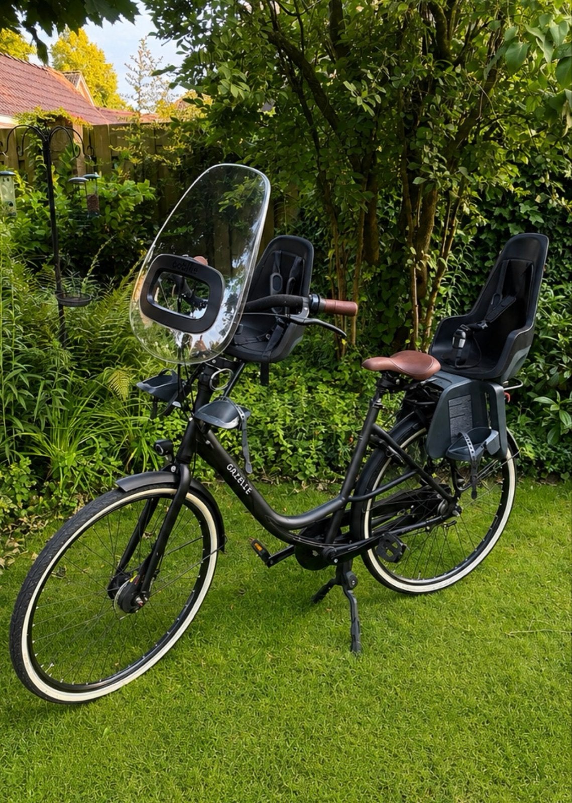 Gazelle moederfiets met bobike kinderzitjes, Ophalen, 50 tot 53 cm, Gazelle, Trommelrem