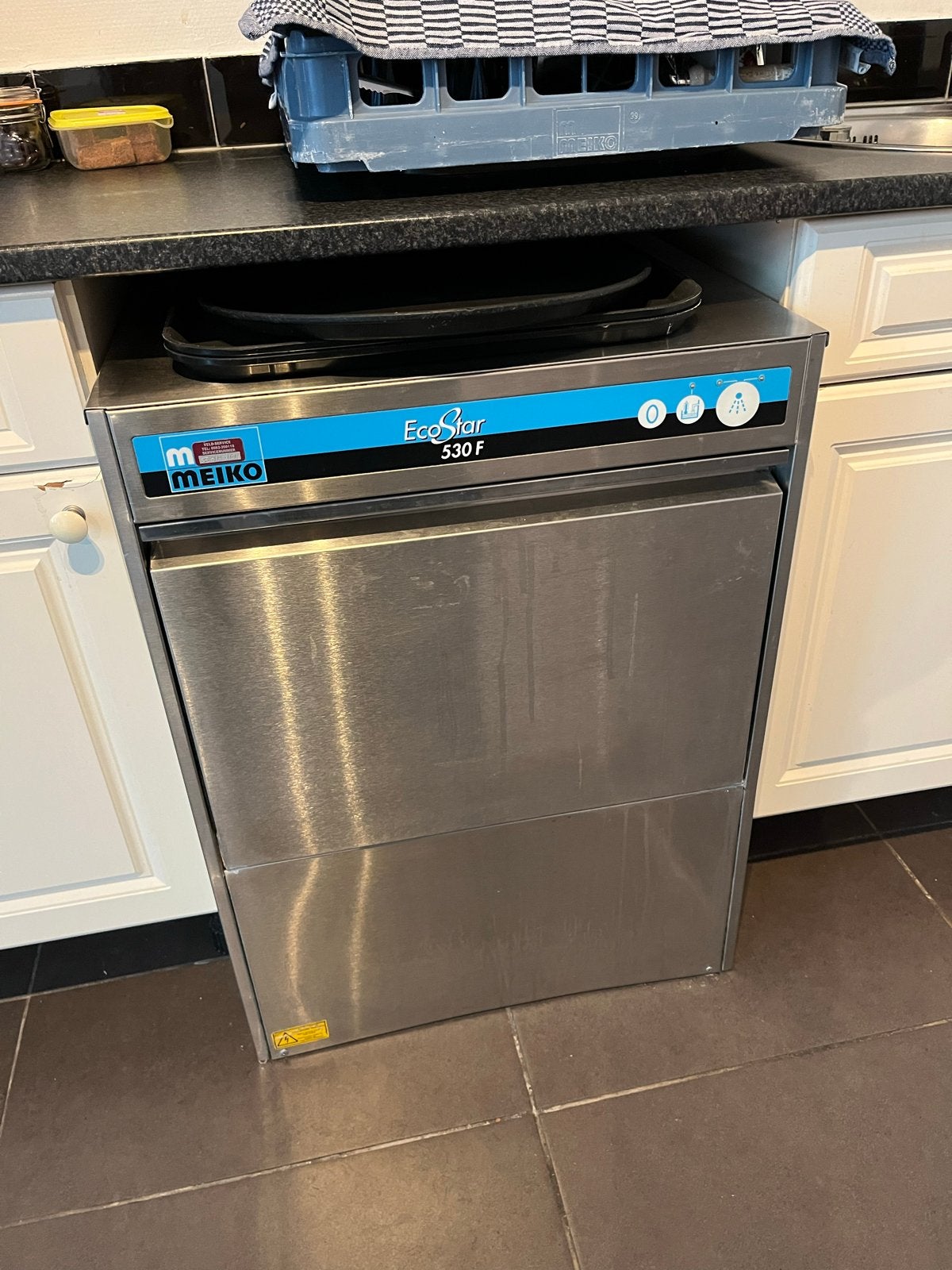 Meiko professionele horeca vaatwasser - snel en efficiënt, Ophalen, Gebruikt, Minder dan 85 cm, Kort programma
