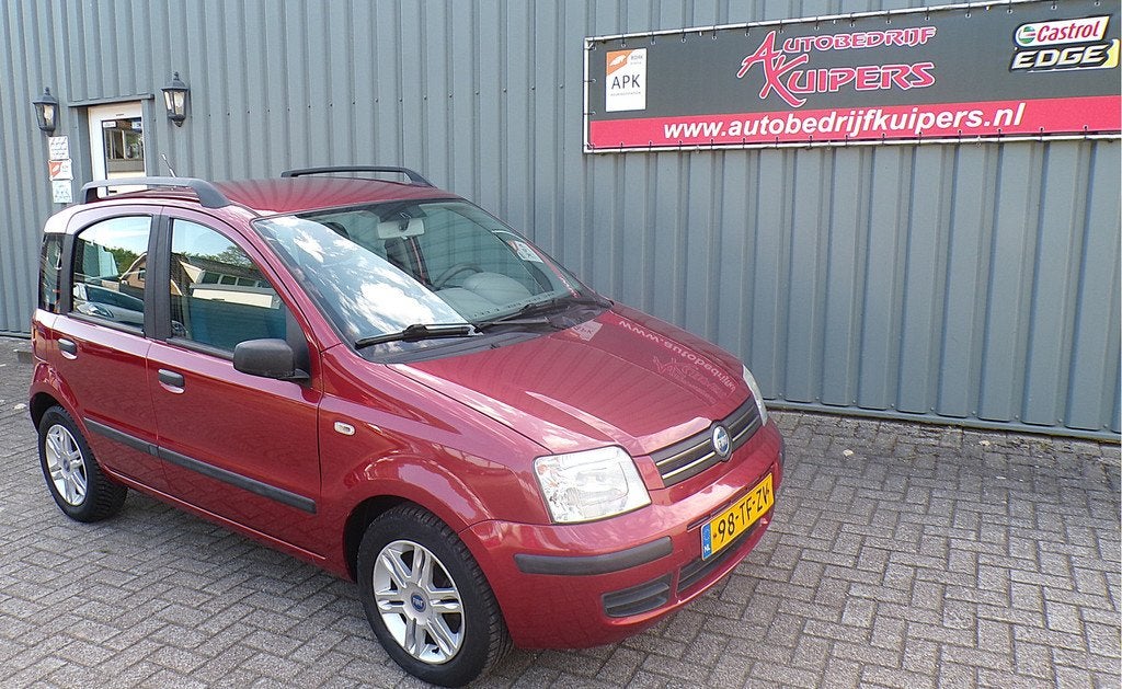 Fiat Panda 1.2 Emotion Clima.Lm.velgenAudio.Trekhaak, Auto's, Voorwielaandrijving, Stof, Gebruikt, Origineel Nederlands