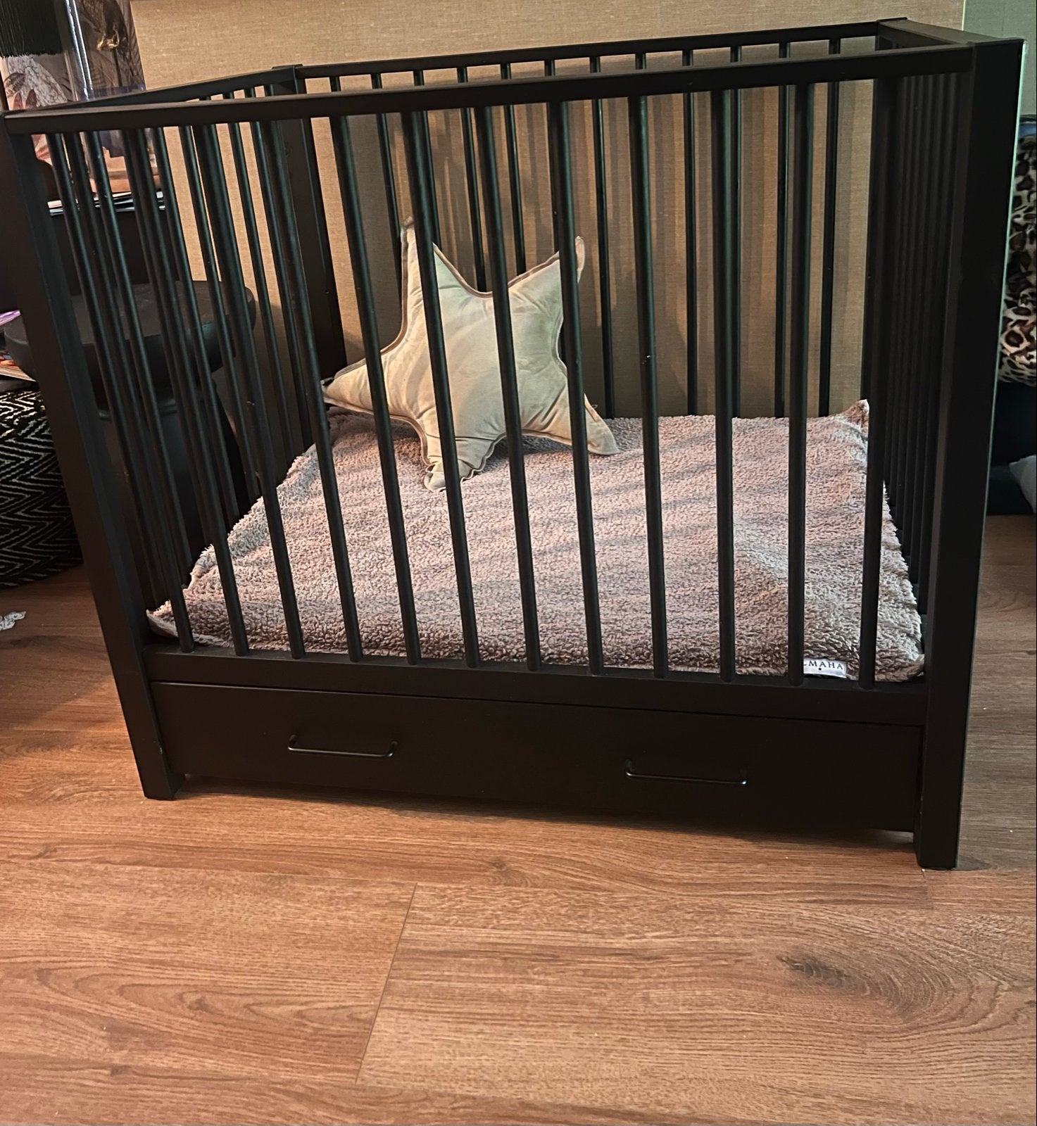 Europe Baby Robin II Box met Lade + Ilhama Boxkleed, Ophalen, Zo goed als nieuw, Vierkant, In hoogte verstelbaar
