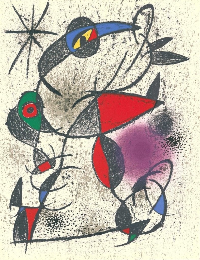 Joan Miró - Jaillie du Calcaire - Litho, Antiek en Kunst, Verzenden